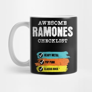 Awesome ramone checklist Mug